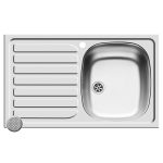 Chiuveta Inox Pyramis CRETA Flat 75,5x48 1B 1D LN DR