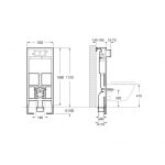 Roca Meridian Compact Rimless set promo vas wc suspendat prindere ascunsa cu rezervor incastrat si capac slim soft close - imagine 6