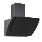 Hota decorativa Pyramis MISTERO, 90cm, sticla neagra, touch control, 586mc/h