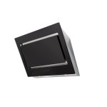 Hota design Pyramis RAGGIO, 90cm, 671mc/h, Touch Control, Inox si Sticla Neagra