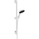 Hansgrohe Pulsify 103 3 jet PowderRain Relaxation set dus cu bara 65 alb mat