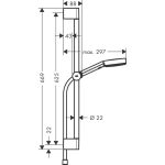 Hansgrohe Pulsify 103 3 jet PowderRain Relaxation set dus cu bara 65 crom - imagine 2