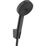 Hansgrohe Pulsify 103 3 jet PowderRain Relaxation porter cu furtun 160 negru mat