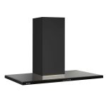 Hota decorativa Pyramis SILVERLIGHT, 90cm, 570mc/h, inox si stica neagra, timer