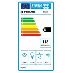 Hota decorativa Pyramis SILVERLIGHT, 90cm, 570mc/h, inox si stica neagra, timer - imagine 4