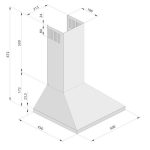 Pachet Pyramis SMARTLINE COMFORT SLIM, cuptor electric digital 5 functii, plita cu gaz si hota - imagine 4