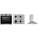 Pachet Pyramis SMARTLINE COMFORT SLIM, cuptor electric digital 5 functii, plita cu gaz si hota