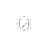 Chiuveta Inox Pyramis IRIS 340mm*400mm - imagine 2