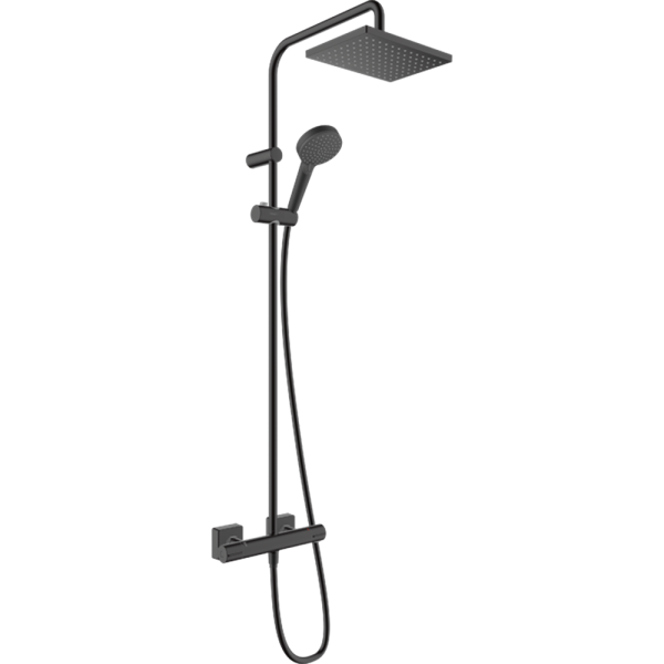 Hansgrohe Vernis Shape 230 sistem dus termostatat negru mat