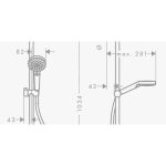 Hansgrohe Vernis Blend brat dus din tavan 10 cm crom - imagine 2