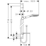 Hansgrohe Raindance Select E 120 set dus 3 functii, savoniera si bara 65 cm, crom - imagine 2