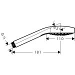 Hansgrohe Croma Select S Vario para dus 3 functii, crom - imagine 2