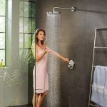 Hansgrohe Raindance S 240 PowderRain palarie dus 1 functie cu brat perete, crom - imagine 2
