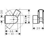 Hansgrohe Porter Vario suport para dus, crom - imagine 2