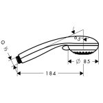 Hansgrohe Crometta 85 Vario para de dus 1 functie, crom - imagine 2