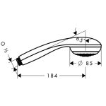 Hansgrohe Crometta 85 Mono para de dus 1 functie, crom - imagine 2