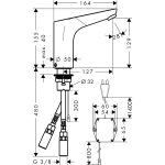 Hansgrohe Focus baterie lavoar electronica cu reglaj de temperatura, alimentare 230V - imagine 2
