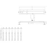 Wirquin Linear Flat rigola dus 600 mm - imagine 4