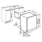 Masina de Spalat Vase Incorporabila DWB 45FI - imagine 2