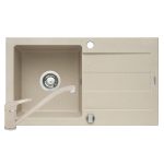 Set chiuveta granit MAIDSINKS Pyramis Senar & baterie MINUET - Beige