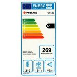 Combina frigorifica Pyramis FSK185 Cream Glass - imagine 4
