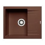 Chiuveta Granit ALAZIA 1B 1D 59x50 Chocolate