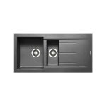 Chiuveta Granit Alazia 100x50 1 1/2B 1D Iron Grey