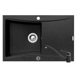 Set Pyramis chiuveta SOFTLINE 1B 1D si baterie MINUET Black