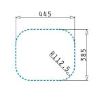 Chiuveta Inox KIBA SQUARE 46,5x40,5 1B SM Ø92mm - imagine 3