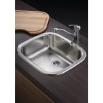 Chiuveta Inox KIBA SQUARE 46,5x40,5 1B SM Ø92mm - imagine 4