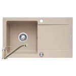 Set chiuveta granit LOTUS & baterie Asalia - Beige