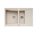 Chiuveta Pyragranite SOFTLINE 1 1/2B1D 79x51 Beige