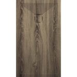 3D Wood Ash  cadita dus 70x90 cm, compozit, sifon inclus