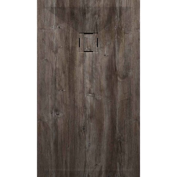 3D Wood Baobab cadita dus 70x110 cm, compozit, sifon inclus