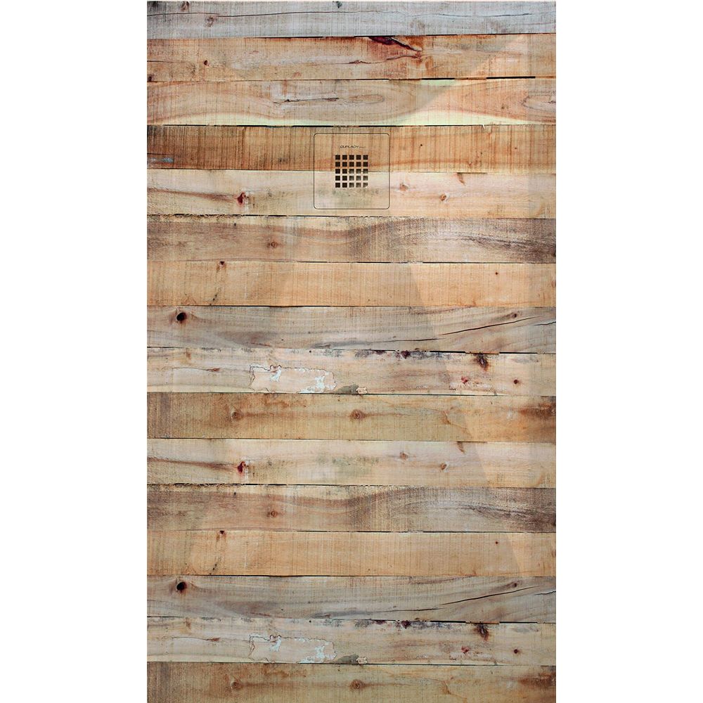 3D_wood_natural_rustic-29 3D Wood Natural Rustic cadita dus 70x190 cm, compozit, sifon inclus - imagine 1