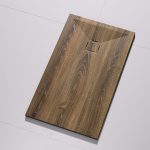 3D Wood Walnut cadita dus 70x110 cm, compozit, sifon inclus - imagine 2