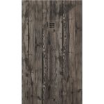 3D Wood Oak Moka cadita dus 70x110 cm, compozit, sifon inclus