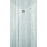 3D Wood White Pine cadita dus 70x180 cm, compozit, sifon inclus