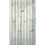 3D Wood White Rustic cadita dus 70x100 cm, compozit, sifon inclus