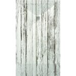 3D Wood White Vintage cadita dus 70x110 cm, compozit, sifon inclus