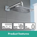 Hansgrohe Croma E 280 palarie dus 1 functie, crom - imagine 4