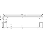 Hansgrohe AddStoris suport prosop 65 cm alb mat - imagine 2