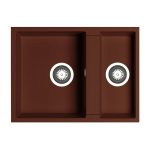 Chiuveta Granit TETRAGON 59x44 1 1/2B Chocolate