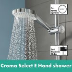 Hansgrohe Croma E 280 coloana de dus cu baterie termostatata, crom - imagine 4