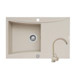 Set Pyramis chiuveta SOFTLINE 1B 1D si baterie Bello Beige