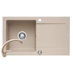 Set chiuveta granit LOTUS & baterie OSSIA - Beige