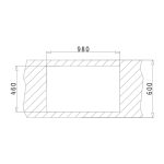 Set chiuveta granit STUDIO 100x48 & baterie FIDO - Bej - imagine 3