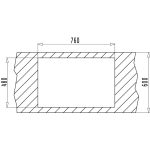 Chiuveta Inox Pyramis INSET 1B1D LN - imagine 3