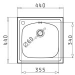 Chiuveta Inox Pyramis INSET 1B SM - imagine 2