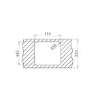 Chiuveta Inox ATRIA 57,5x50,5 1B SM - imagine 3